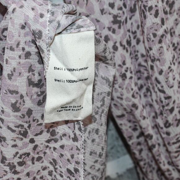 L'Agence Women's Kavita top semi sheer printed size Small - Picture 7 of 8